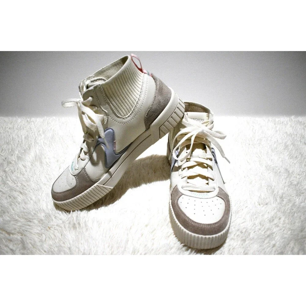 Skechers Jade Cruise Natural Multicolor Court Classics Sneaker - Women's Size 8